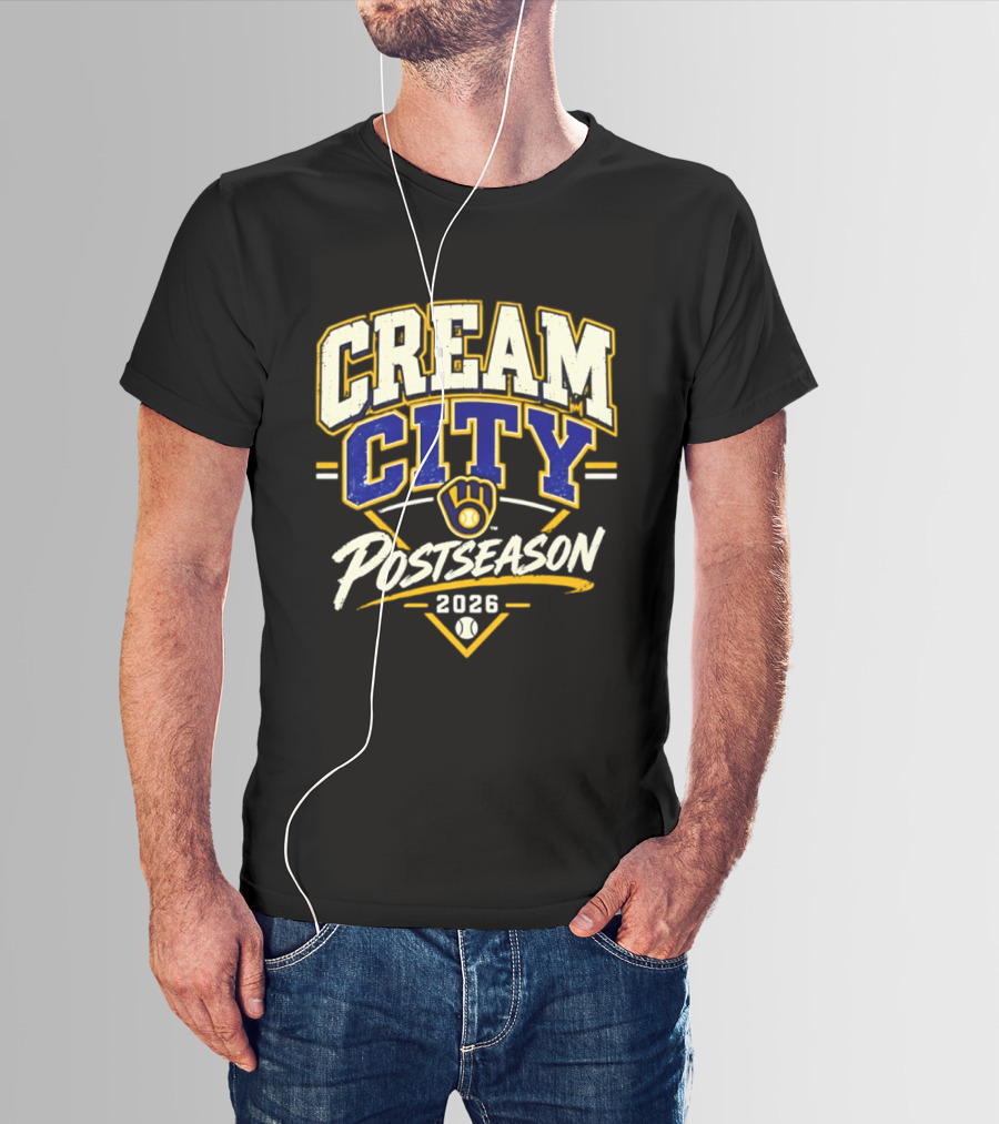 Milwaukee Brewers Cream City 2026 NLCS Postseason T-Shirt