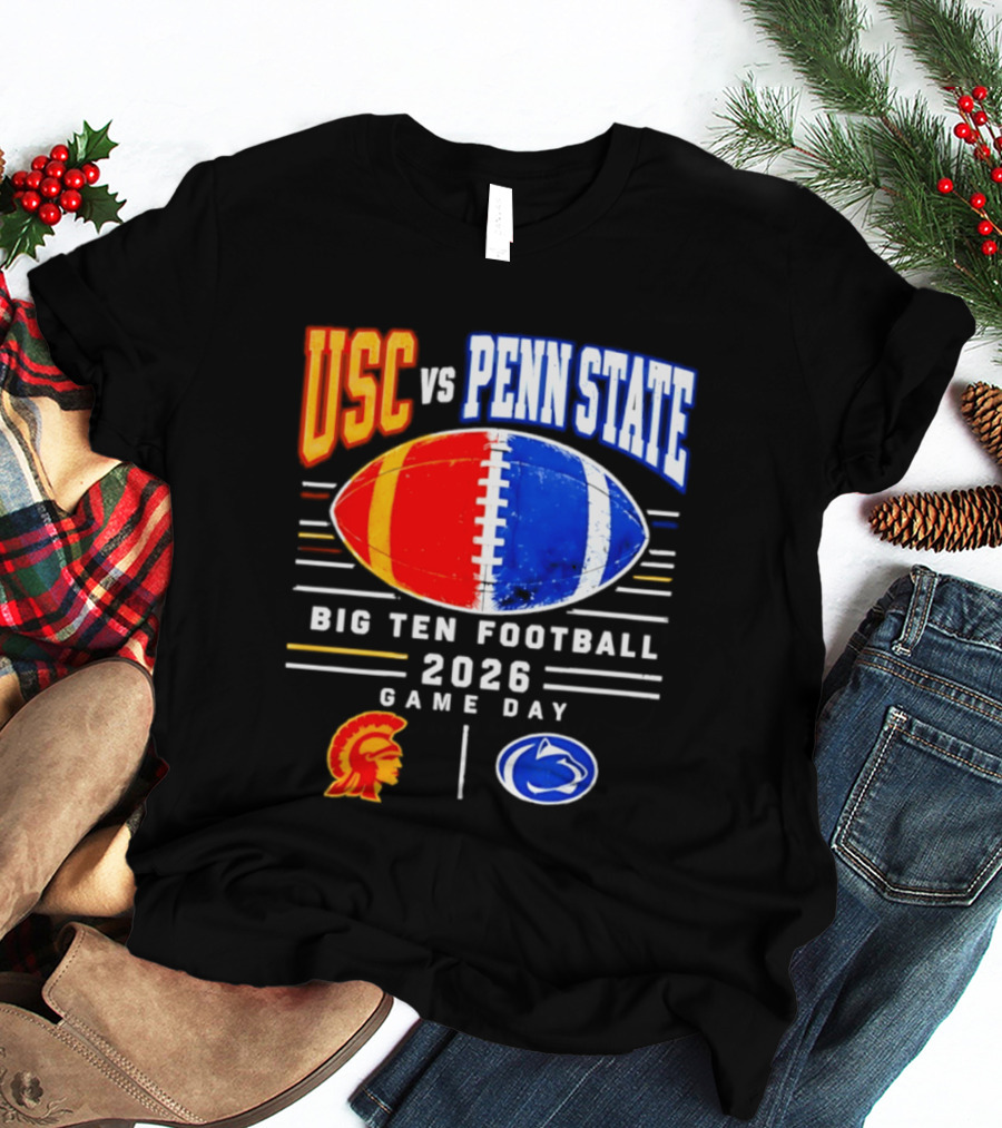 USC Vs Penn State Big Ten Football 2026 Game Day T-Shirt
