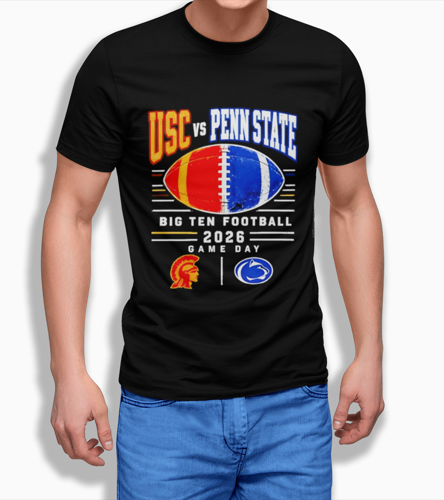 USC Vs Penn State Big Ten Football 2026 Game Day T-Shirt