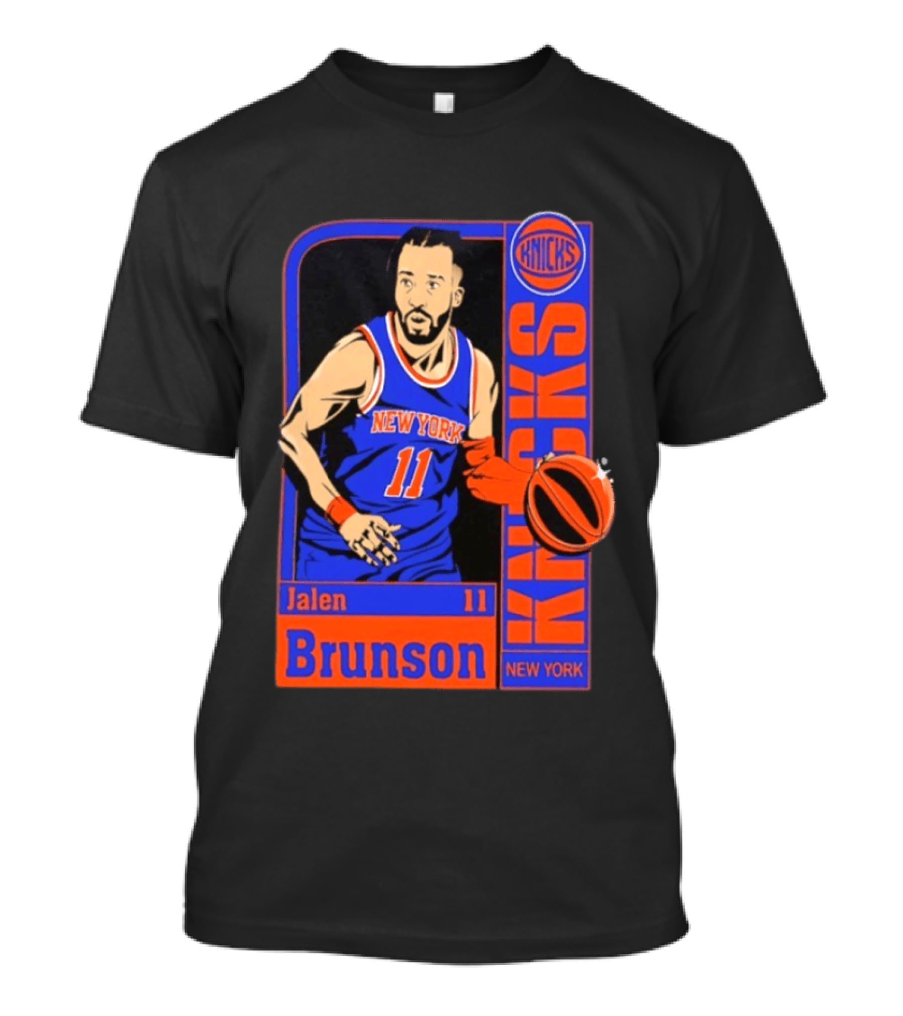 New York Knicks Jalen Brunson 11 Player Card 2026 T-Shirt