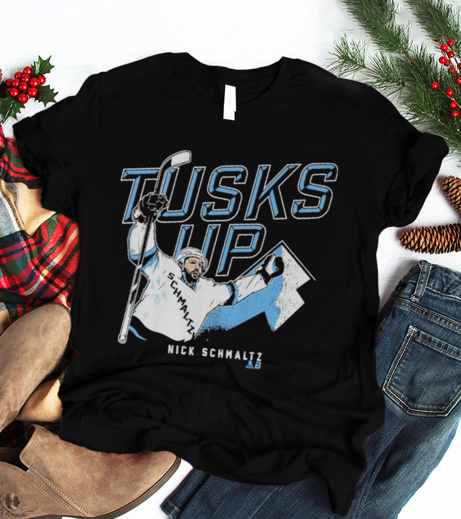 Nick Schmaltz Tusks Up Hockey Celebration T-Shirt