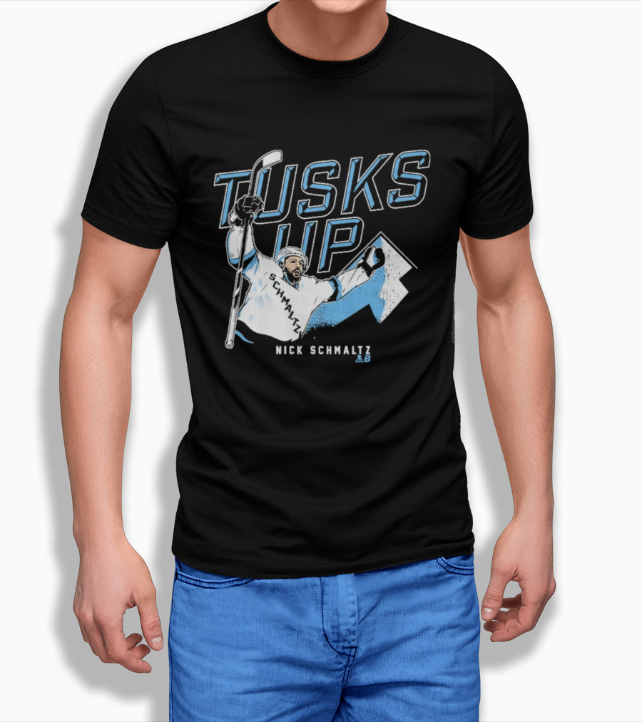 Nick Schmaltz Tusks Up Hockey Celebration T-Shirt