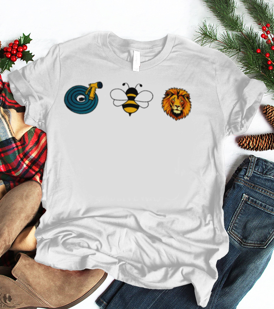 Hose Bee Lion Rebus Puzzle Bumblebee Wordplay T-Shirt