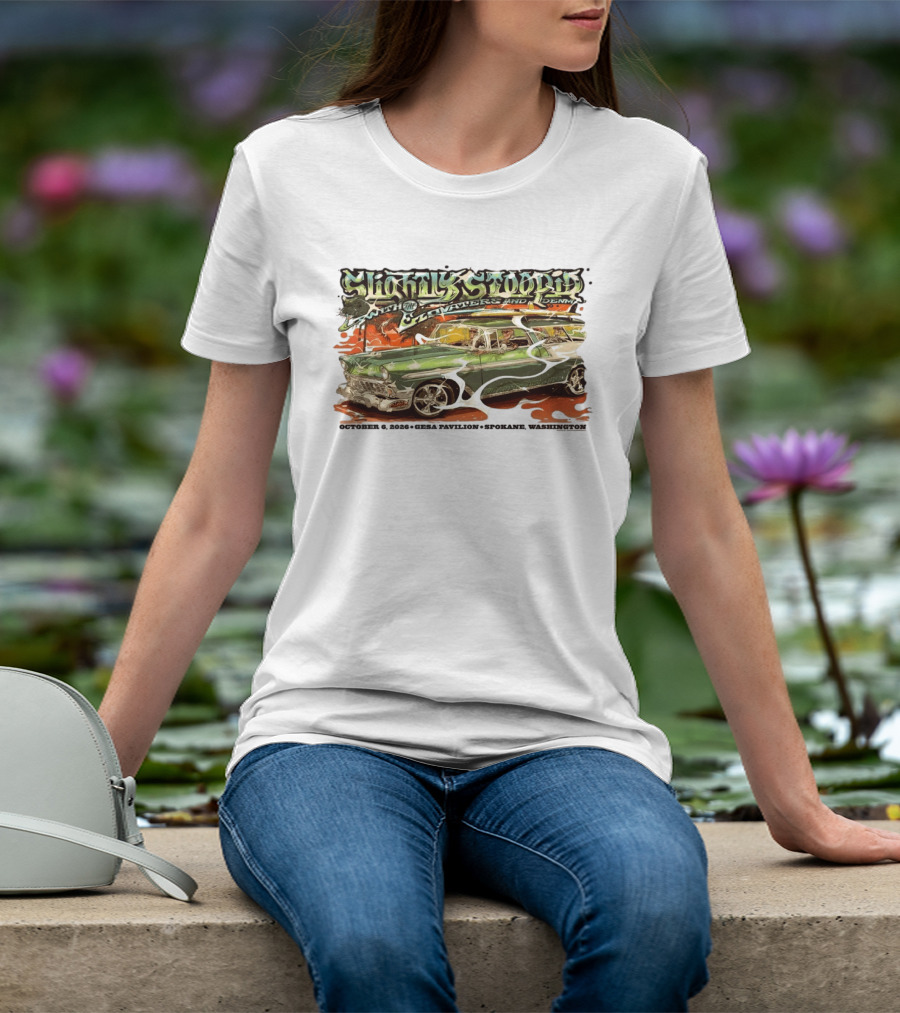 Slightly Stoopid Live With The Elevators And Denim October 6 2026 Gesa Pavilion Spokane WA T-Shirt