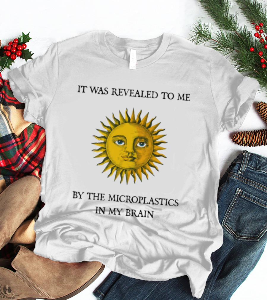It Was Revealed To Me Sun By The Microplastics In My Brain T-Shirt