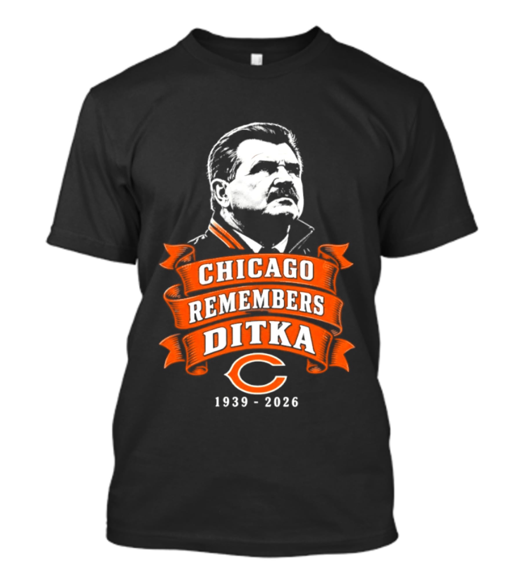 Chicago Remembers Ditka 1939 2026 Bears T-Shirt