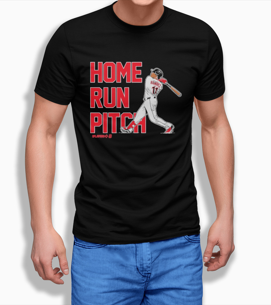 Ramirez 11 Home Run Pitch Swing Baseball T-Shirt