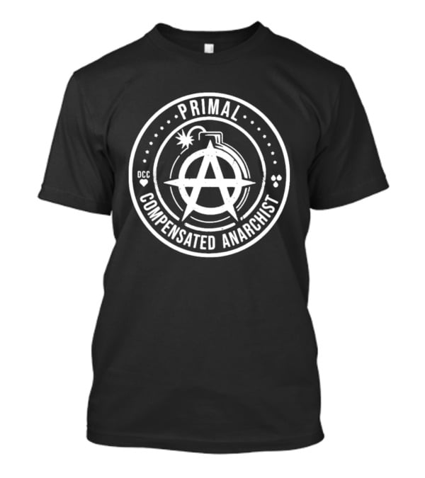 Primal Compensated Anarchist Bomb Circle DCC Spade Heart Club T-Shirt