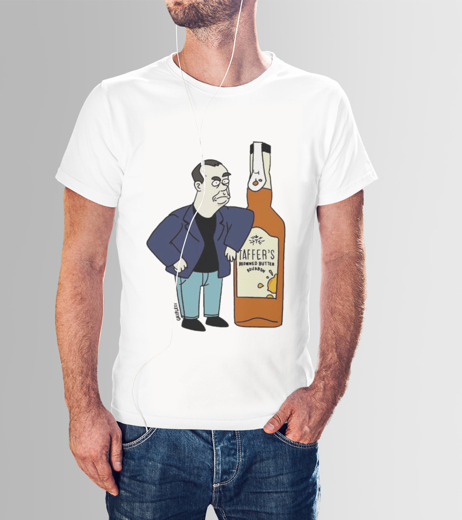 Jon Taffer Cartoon Browning Butter Bourbon Bar Rescue T-Shirt