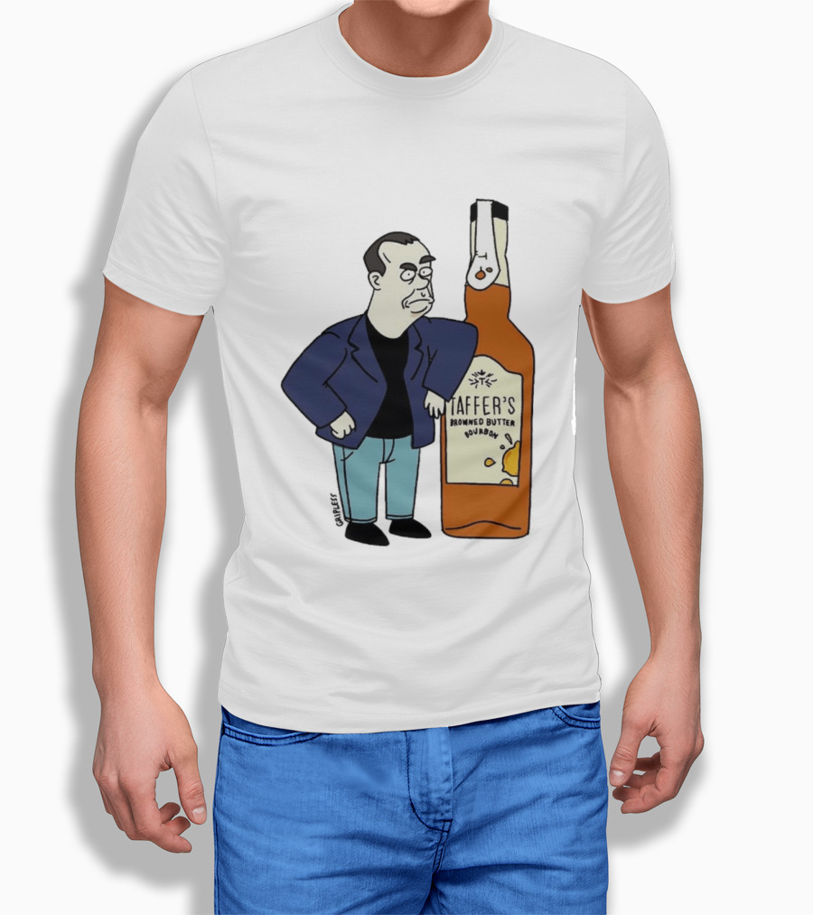 Jon Taffer Cartoon Browning Butter Bourbon Bar Rescue T-Shirt
