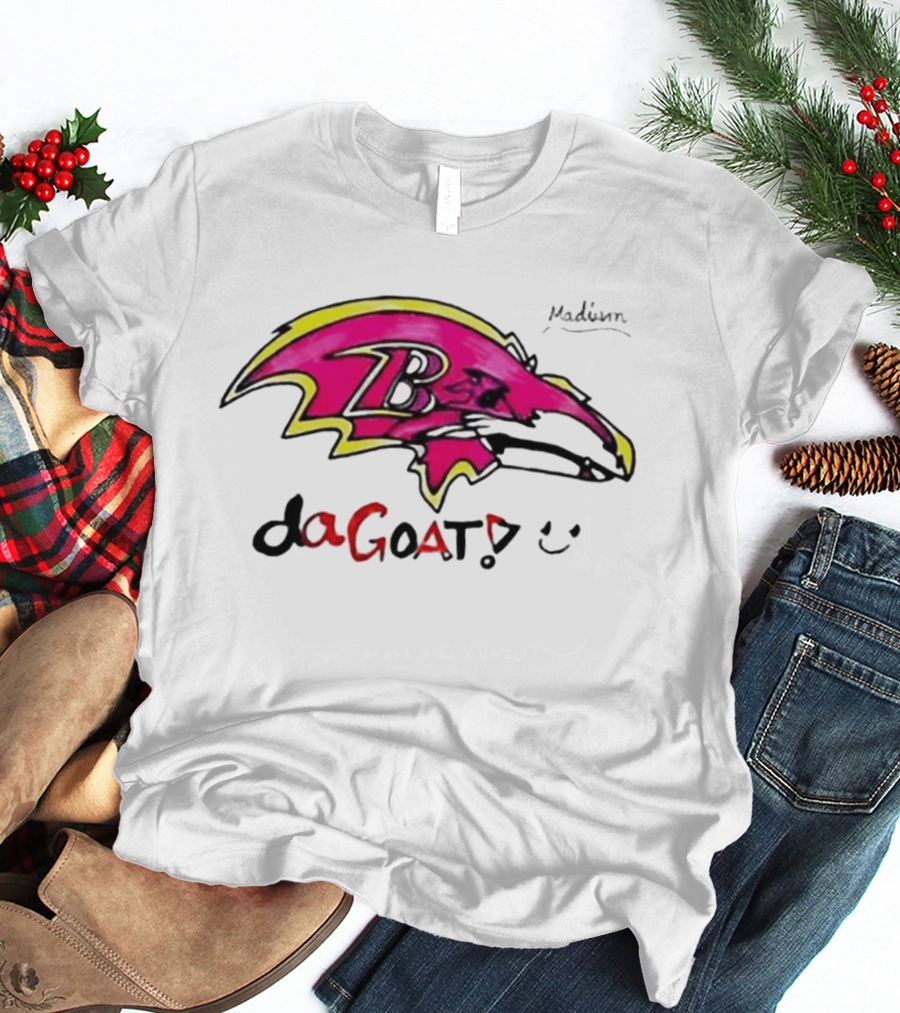 Madison B25 Pink Raven Da GOAT Smiley T-Shirt