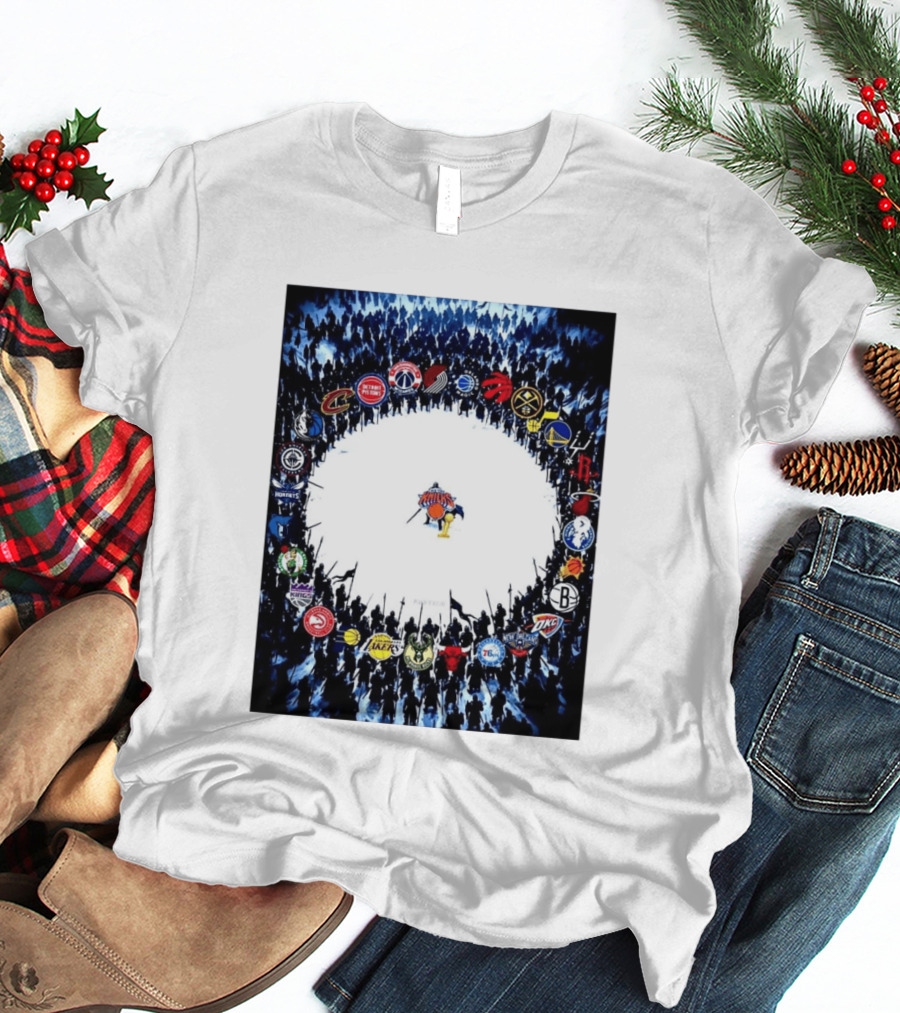 New York Knicks NBA Opponents Rivalry Battle Meme T-Shirt