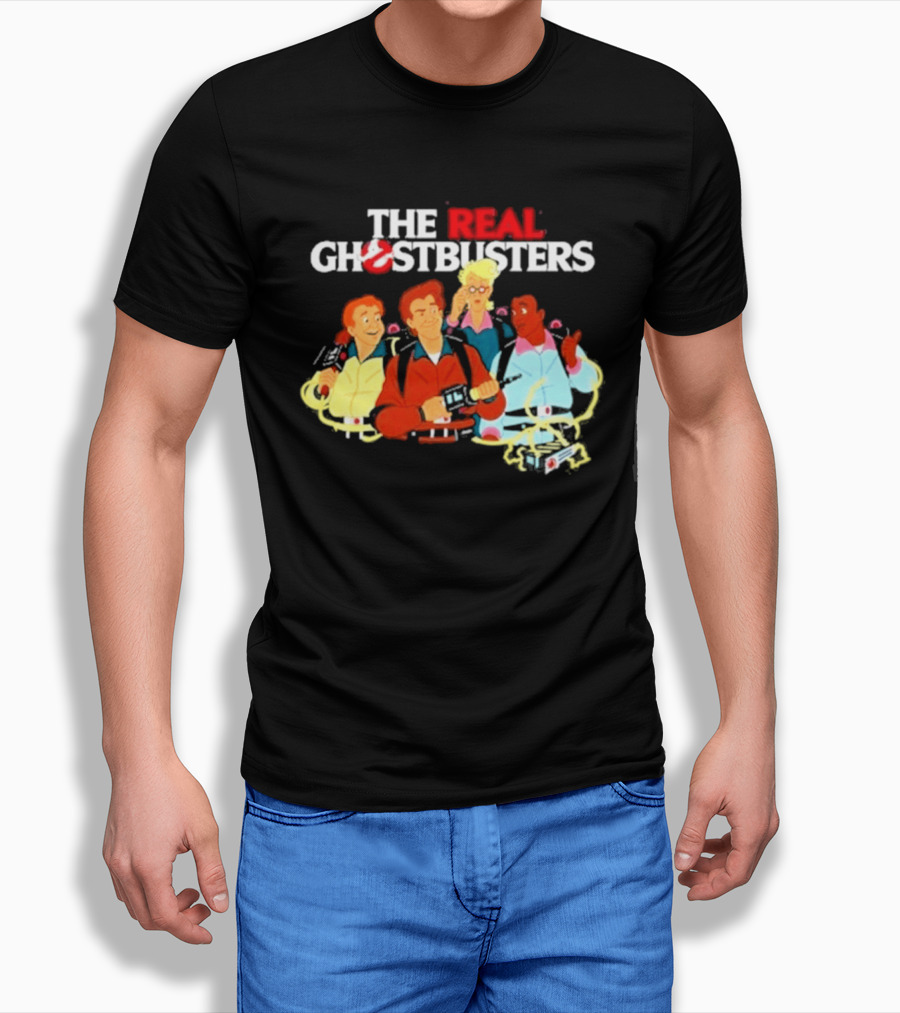 The Real Ghostbusters Investigators Retrokid Store Classic 80s Cartoon Team T-Shirt