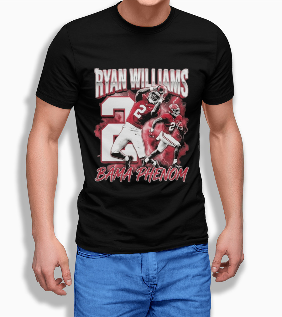 Ryan Williams Number 2 Bama Phenom Football T-Shirt
