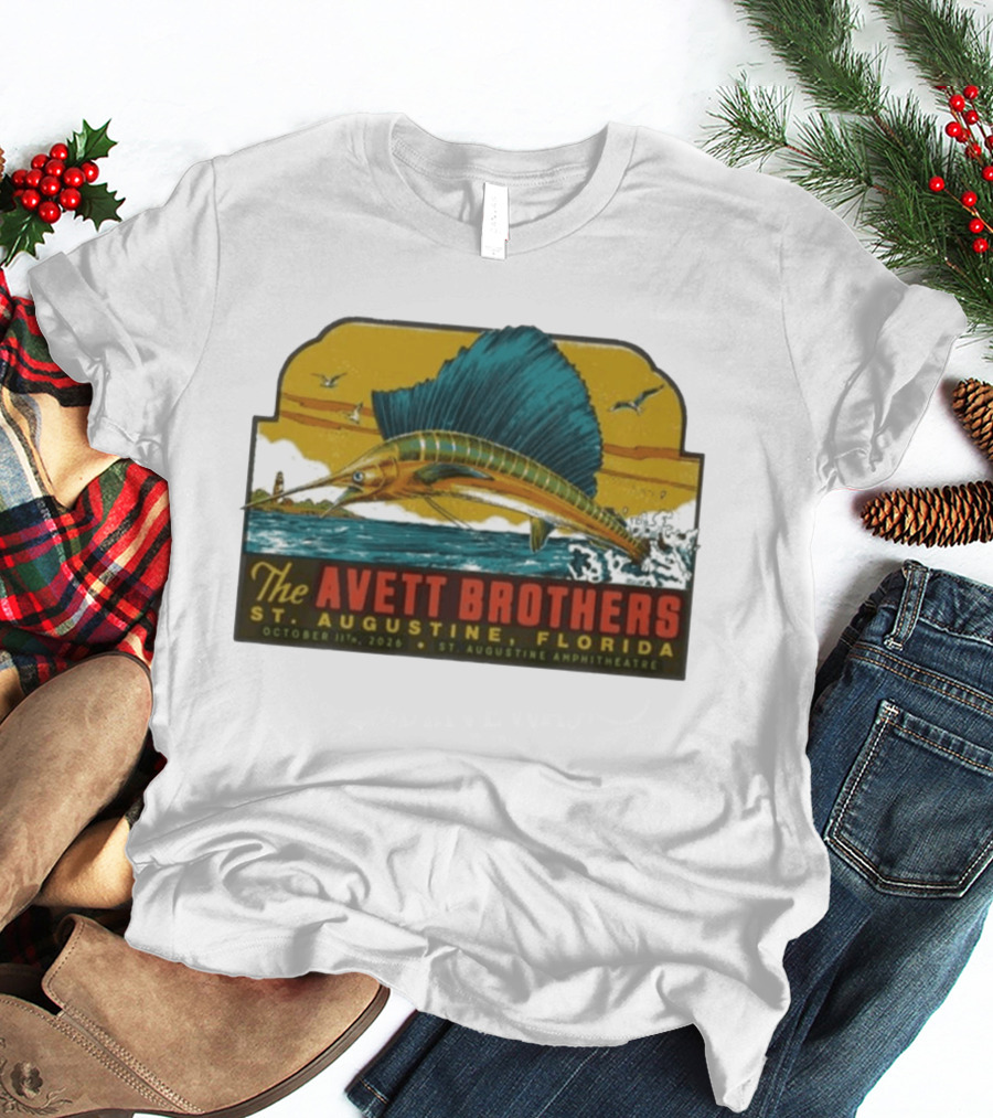 The Avett Brothers St. Augustine Florida October 11 2026 Amphitheatre Tour T-Shirt