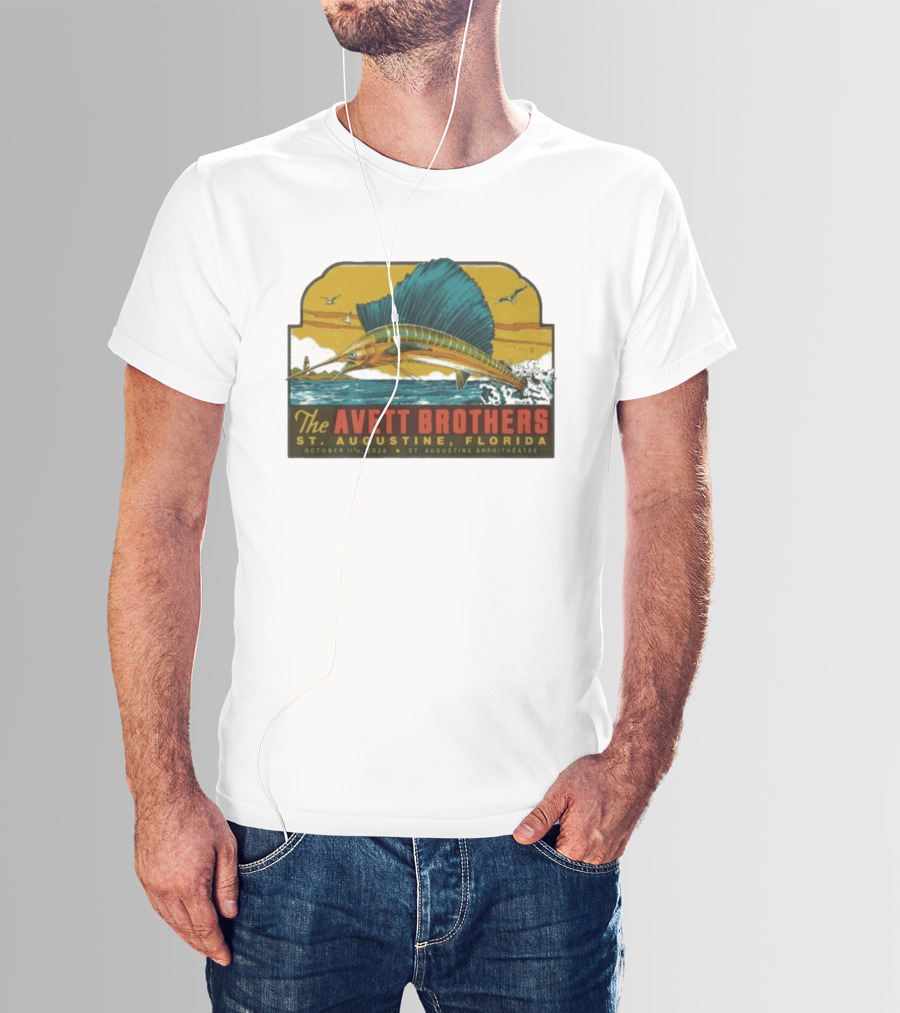 The Avett Brothers St. Augustine Florida October 11 2026 Amphitheatre Tour T-Shirt
