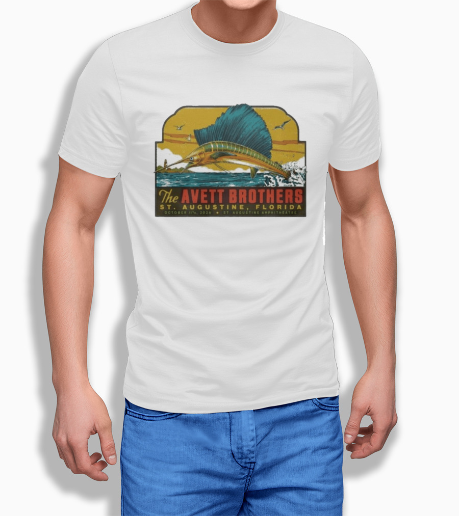 The Avett Brothers St. Augustine Florida October 11 2026 Amphitheatre Tour T-Shirt