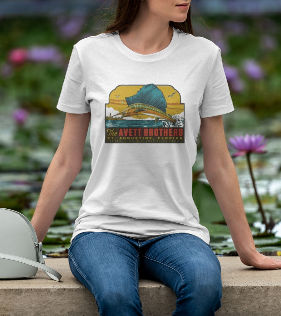 The Avett Brothers St. Augustine Florida October 11 2026 Amphitheatre Tour T-Shirt