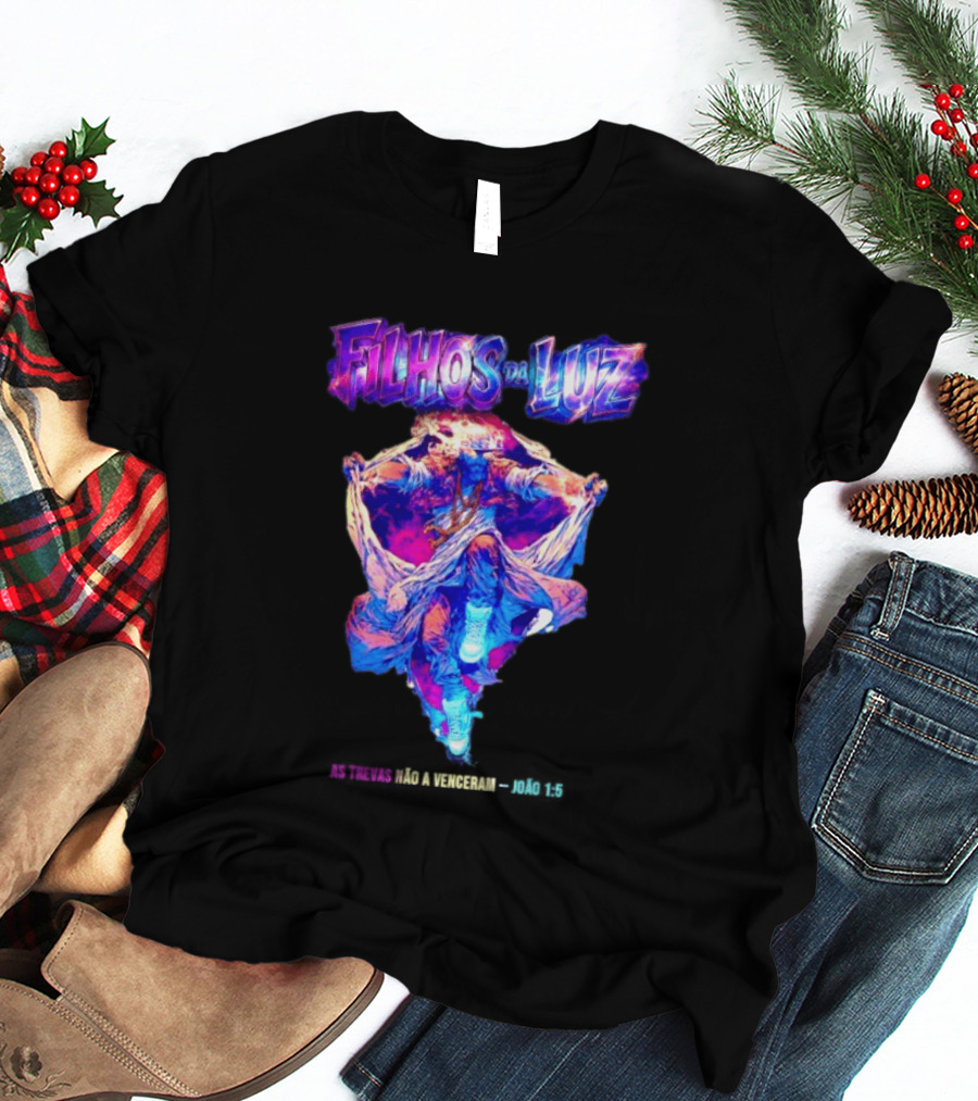 Filhos Da Luz As Trevas Não A Venceram João 1 5 Vibrant Angelic Warrior T-Shirt
