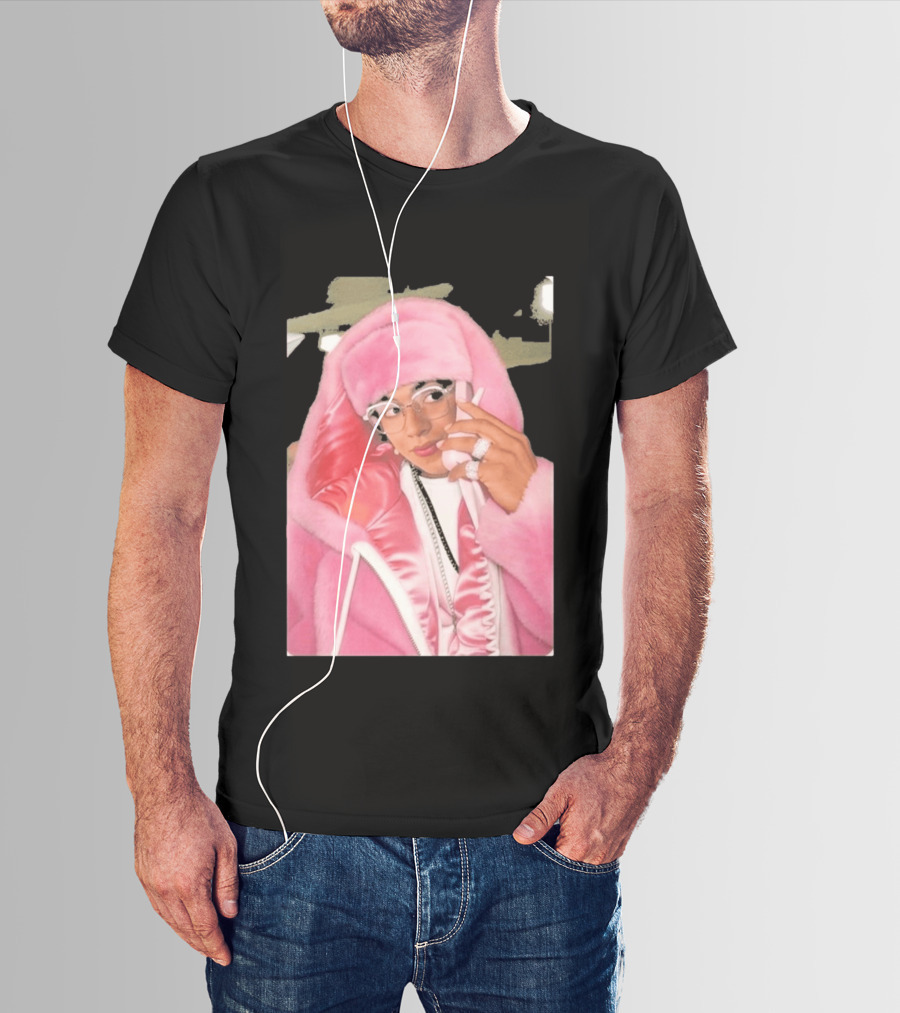 Hasan Piker Pink Fur Coat Style Darializa T-Shirt