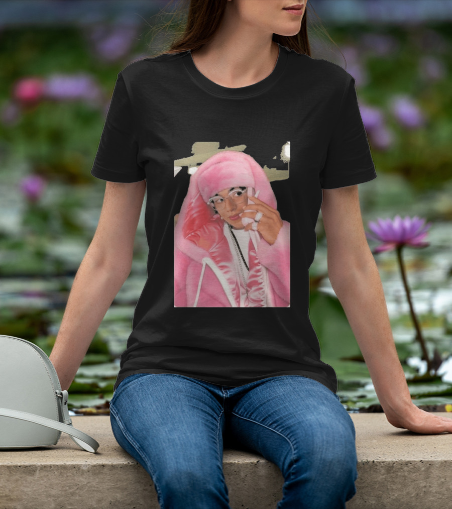 Hasan Piker Pink Fur Coat Style Darializa T-Shirt