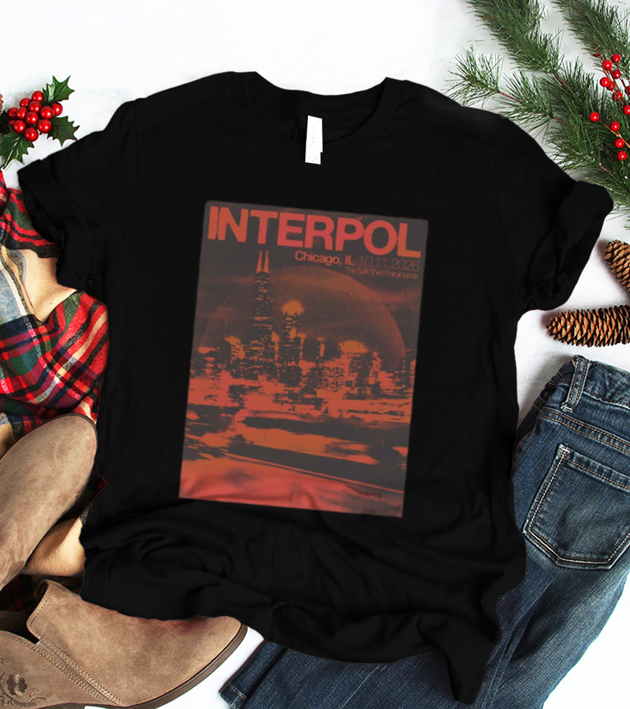 Interpol Chicago IL The Salt Shed Fairgrounds October 11 2026 Skyline Event T-Shirt