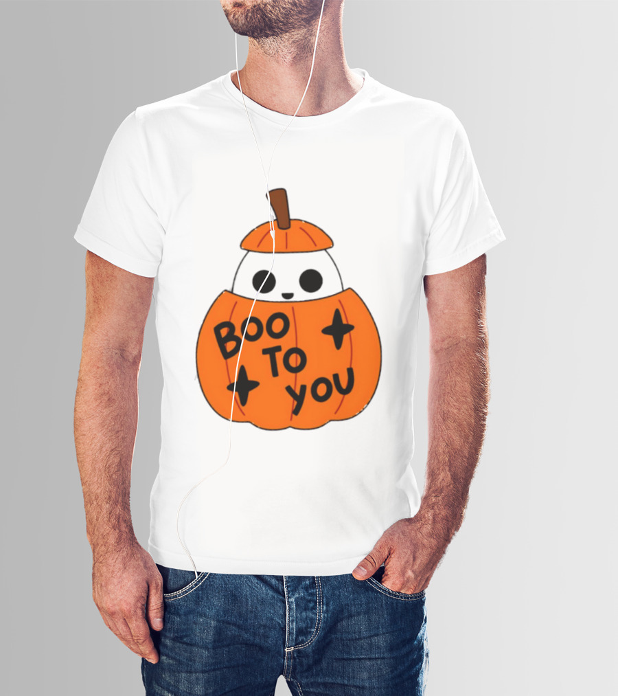 Boo To You 2026 Halloween Ghost In Pumpkin T-Shirt
