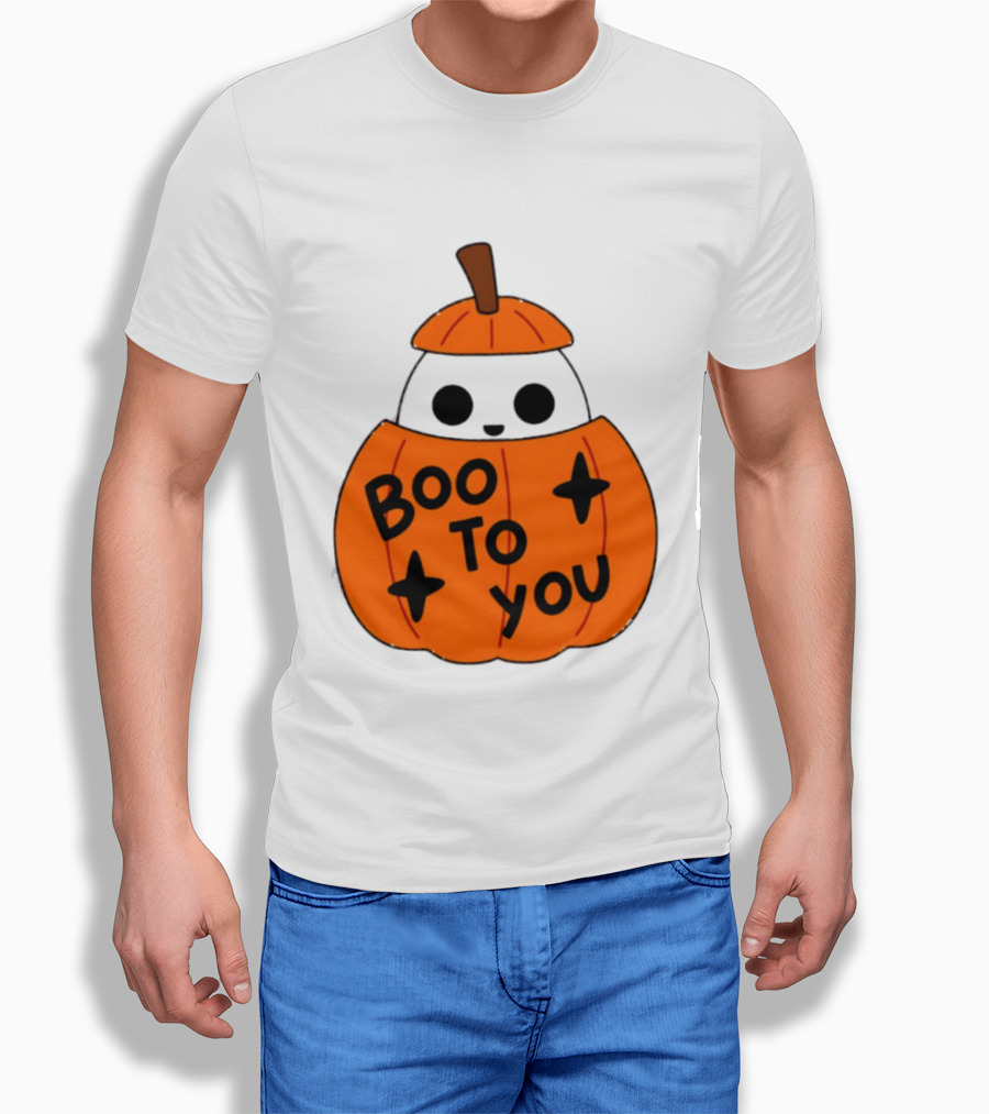 Boo To You 2026 Halloween Ghost In Pumpkin T-Shirt