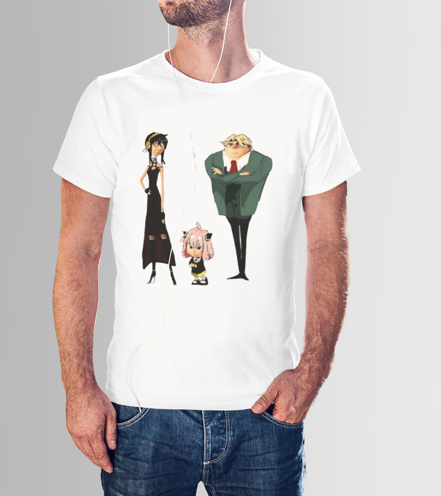 Despicable Me Spy X Family Crossover Cartoon Characters Meme T-Shirt
