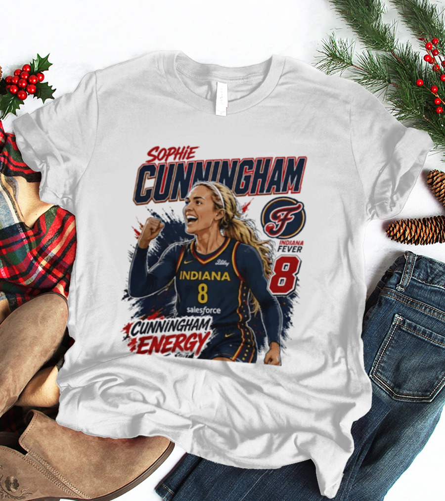 Sophie Cunningham Indiana Fever Energy WNBA 8 T-Shirt