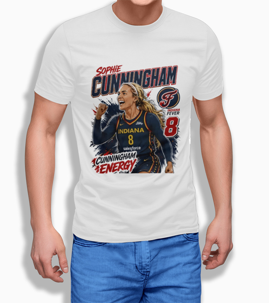 Sophie Cunningham Indiana Fever Energy WNBA 8 T-Shirt