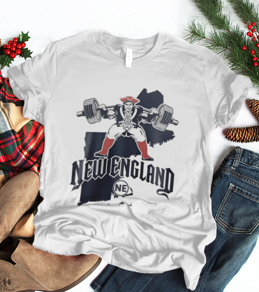 New England Patriots Warrior Map 2026 White NFL NE T-Shirt