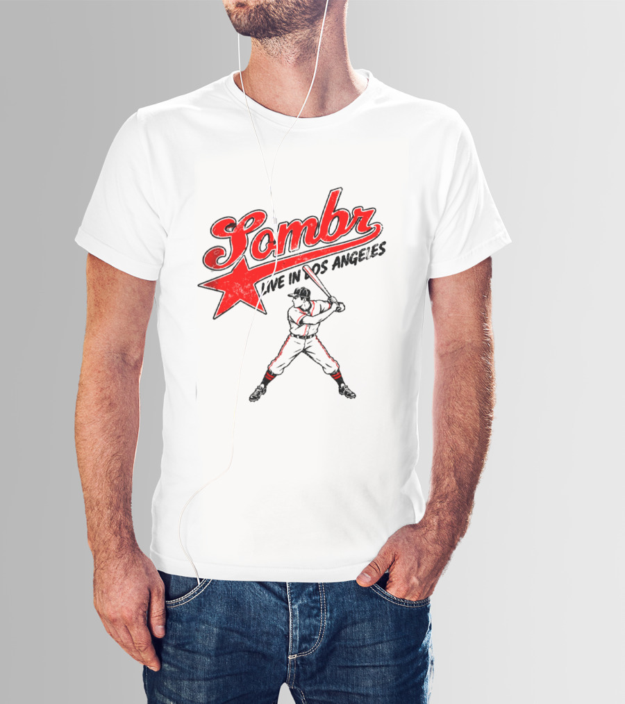 Sombr Live In Los Angeles 2026 Baseball Event At The Forum October 10 2026 T-Shirt
