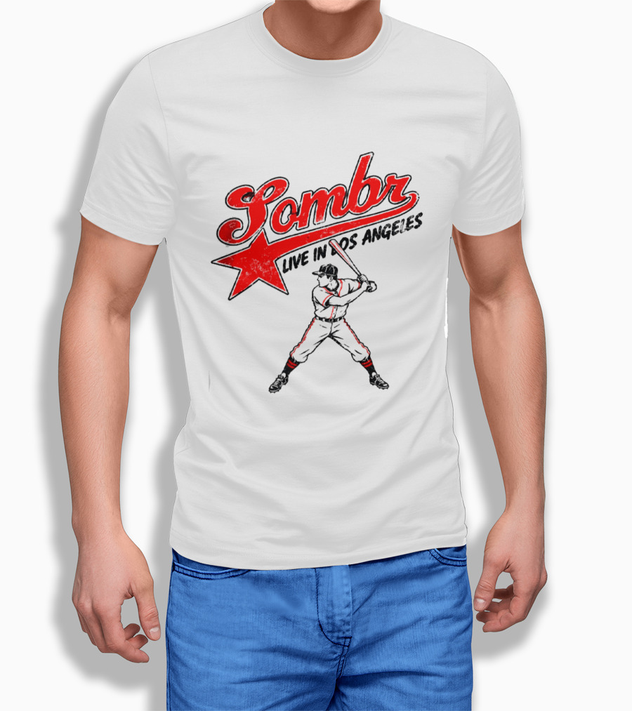 Sombr Live In Los Angeles 2026 Baseball Event At The Forum October 10 2026 T-Shirt