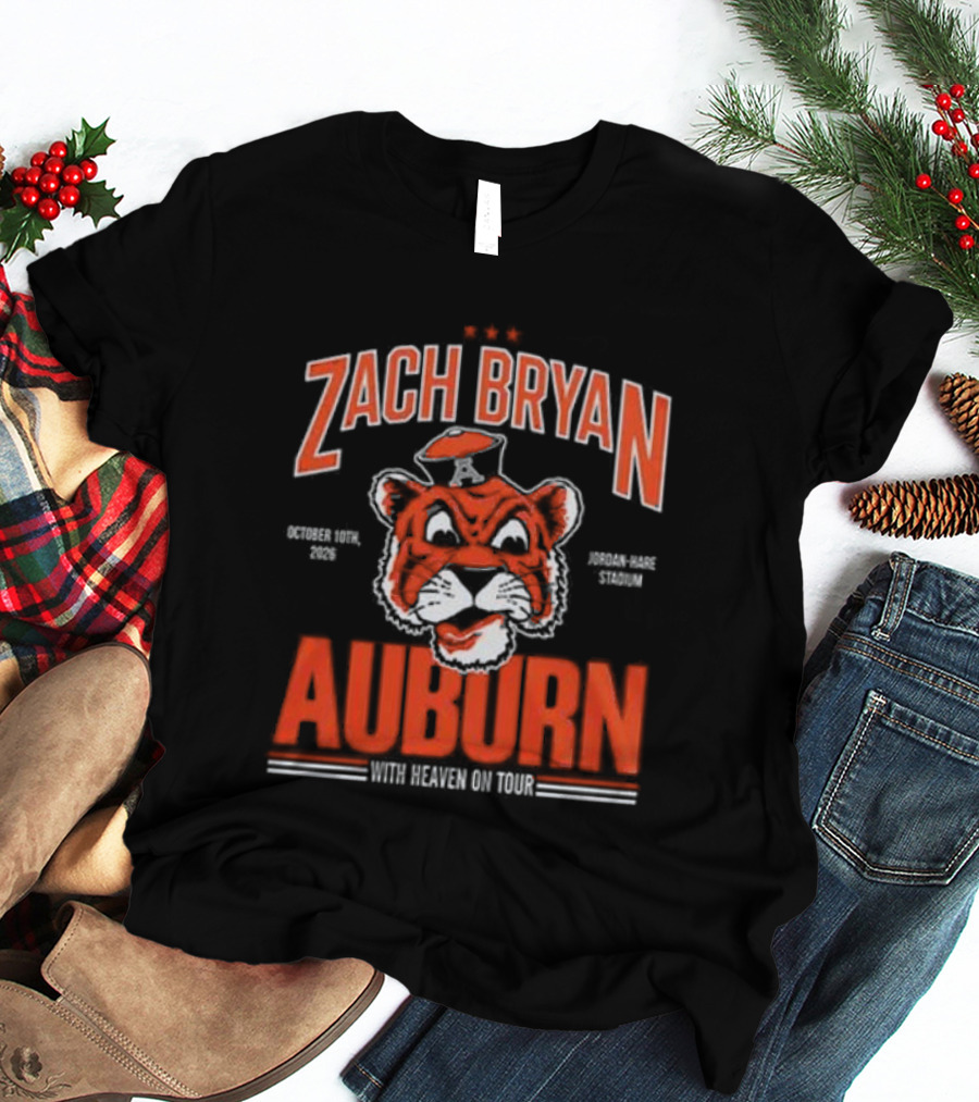 Zach Bryan Auburn Tigers 2026 Tour Event T-Shirt