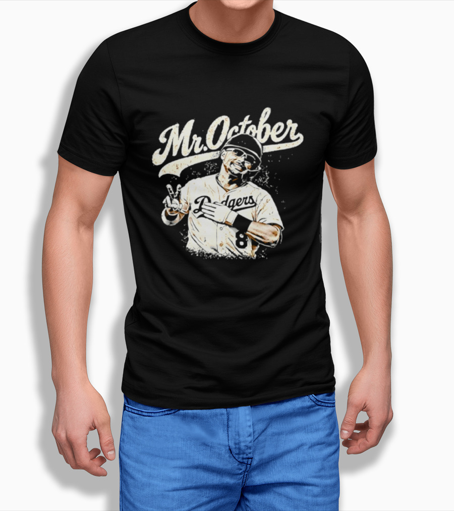 Mr October Dodgers Baseball Kike Hernandez Player T-Shirt