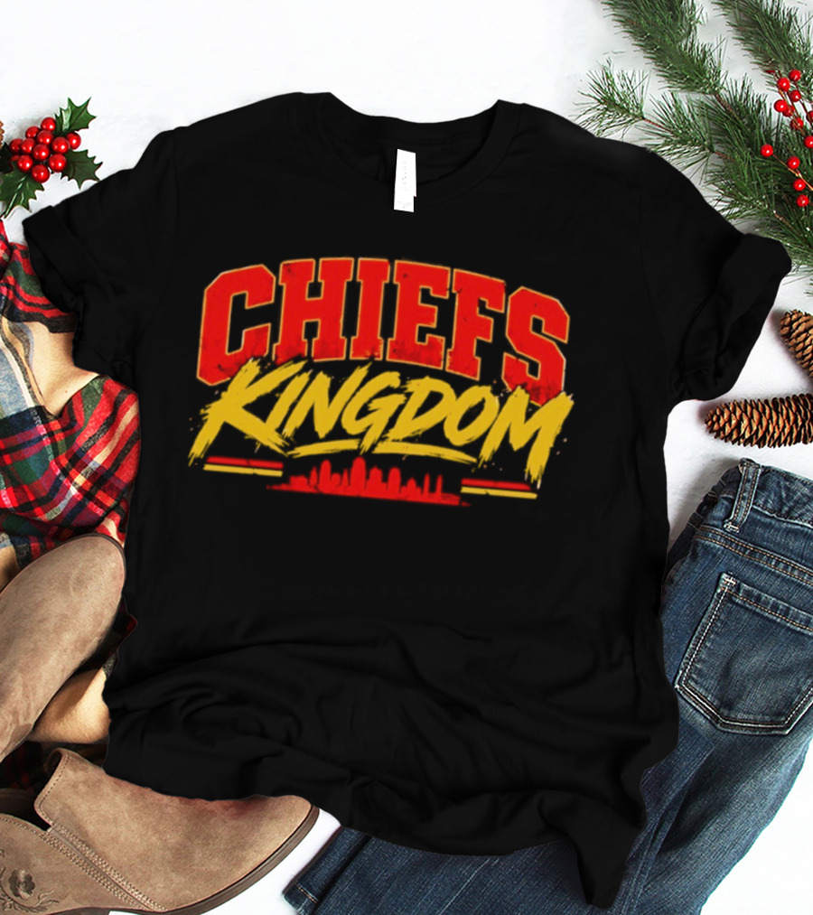 Kansas City Chiefs Kingdom Skyline 2026 T-Shirt