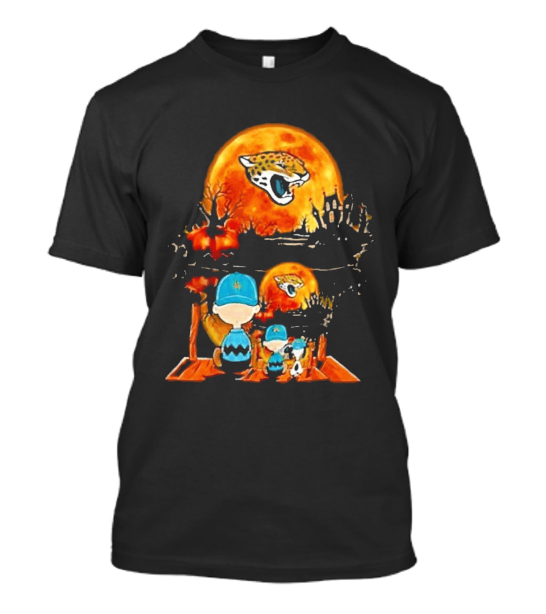 Jacksonville Jaguars Peanuts Halloween Classic Football T-Shirt