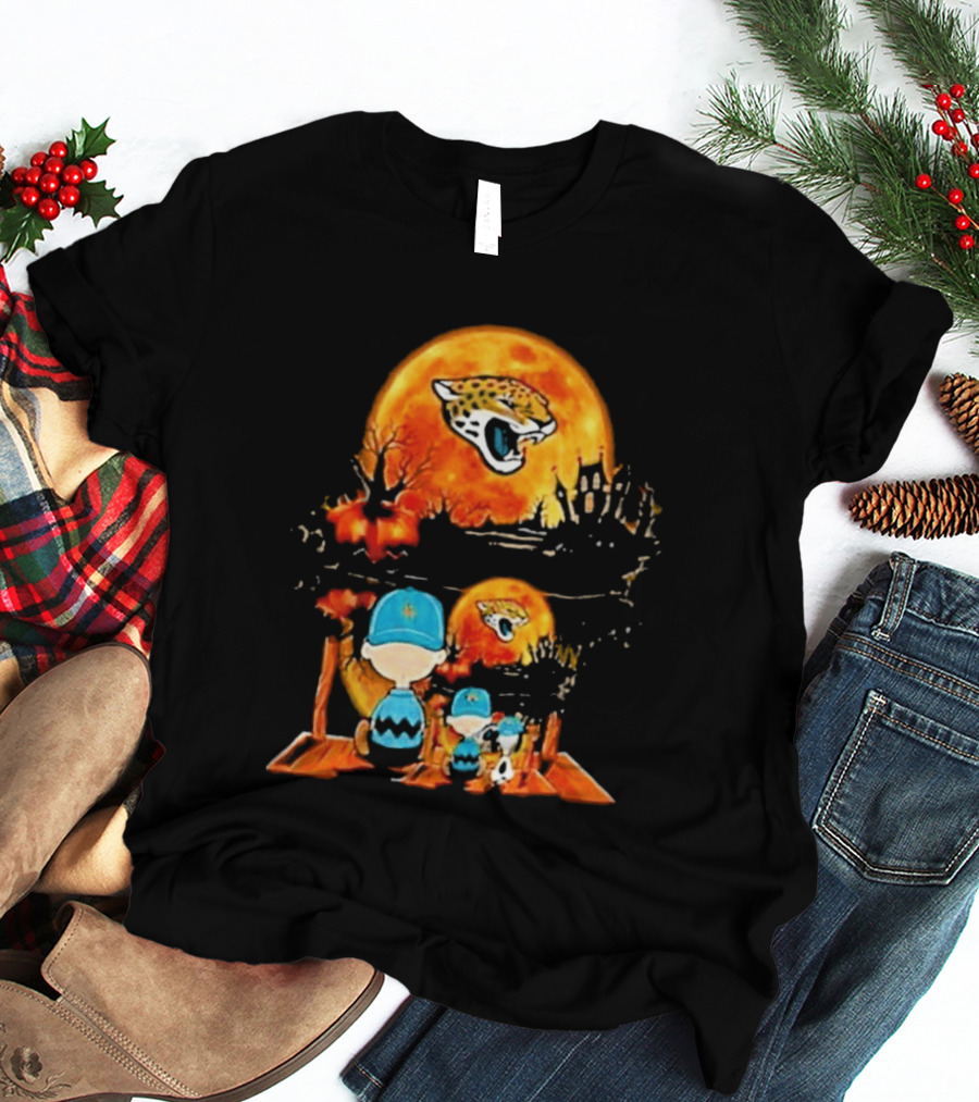 Jacksonville Jaguars Peanuts Halloween Classic Football T-Shirt