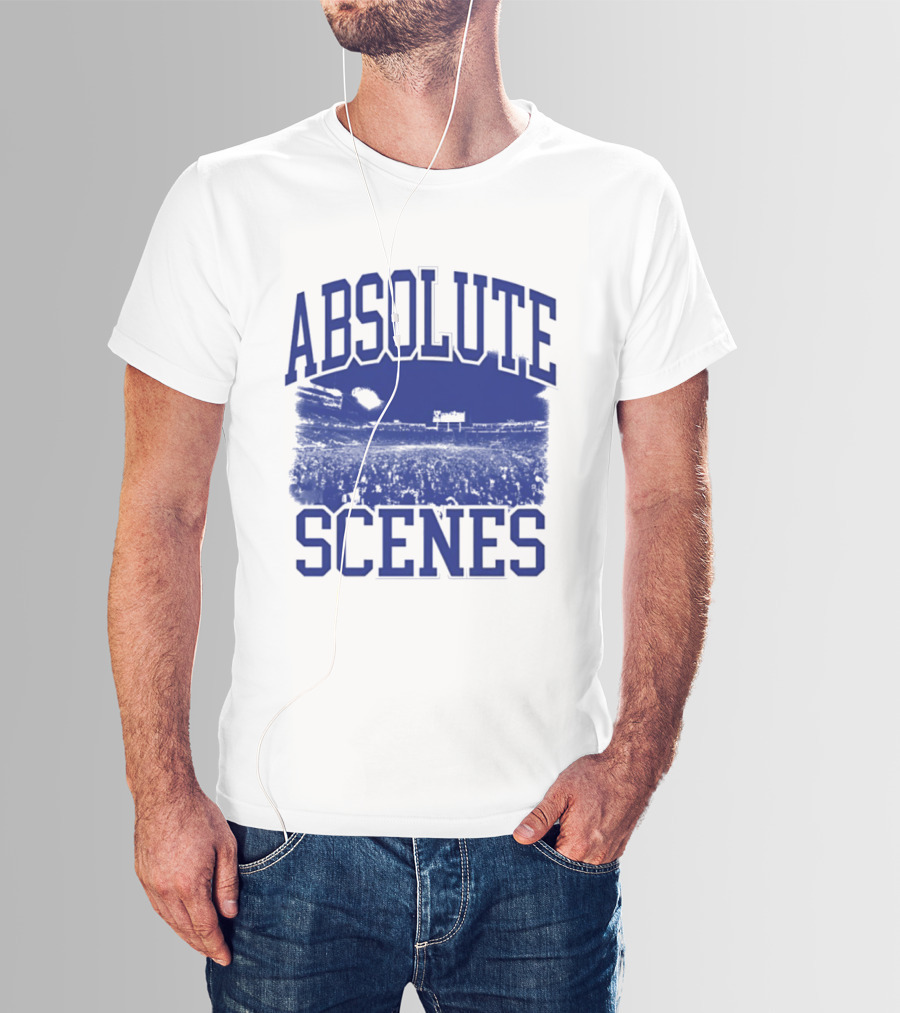 Absolute Scenes Lexington Blue Stadium Crowd Event T-Shirt