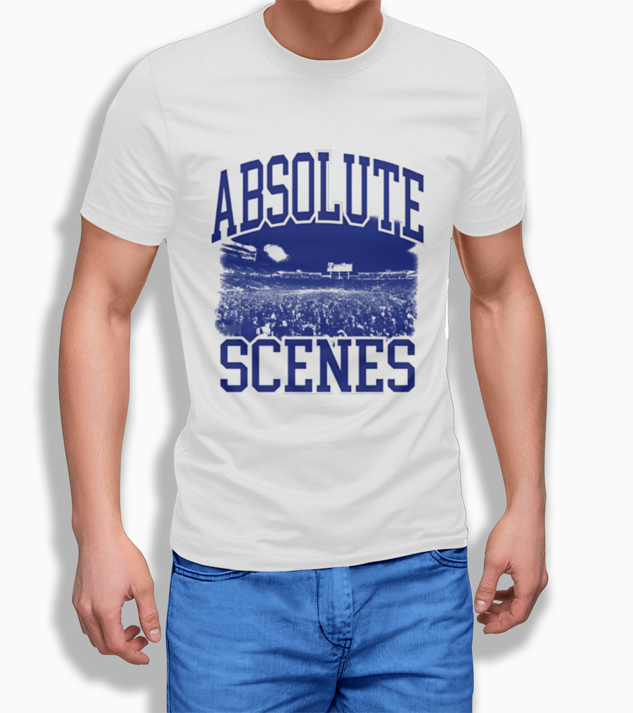 Absolute Scenes Lexington Blue Stadium Crowd Event T-Shirt