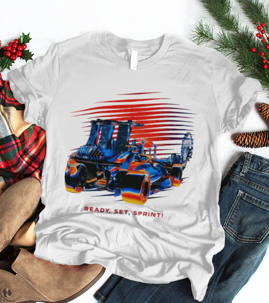 Singapore F1 Grand Prix Ready Set Sprint Racecar T-Shirt