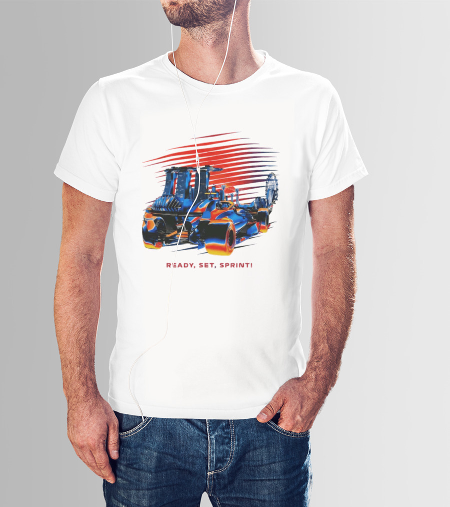 Singapore F1 Grand Prix Ready Set Sprint Racecar T-Shirt