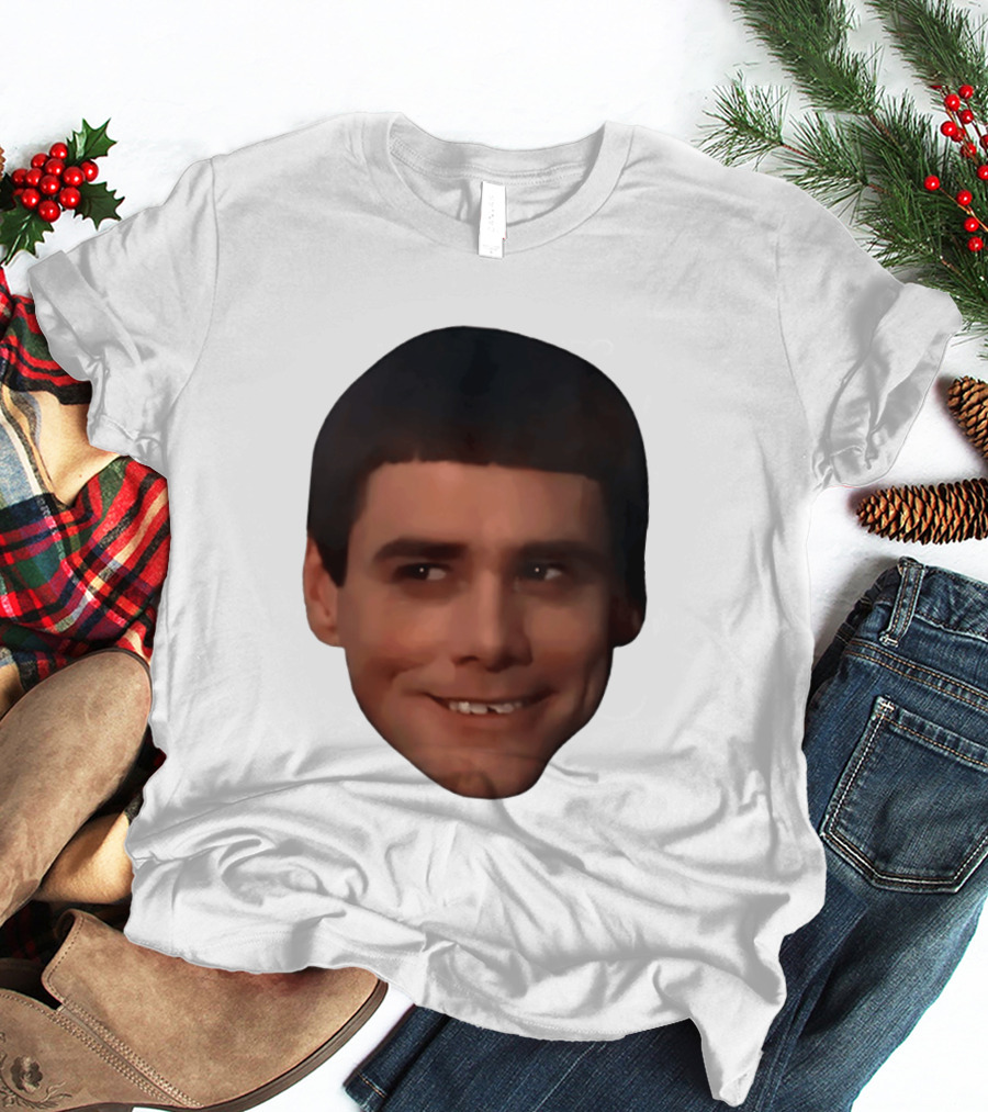 Jim Carrey Lloyd Christmas Dumb And Dumber Face Meme T-Shirt