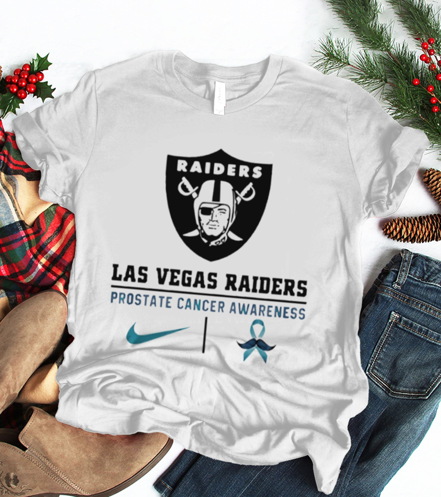 Las Vegas Raiders Prostate Cancer Awareness Nike Collaboration T-Shirt