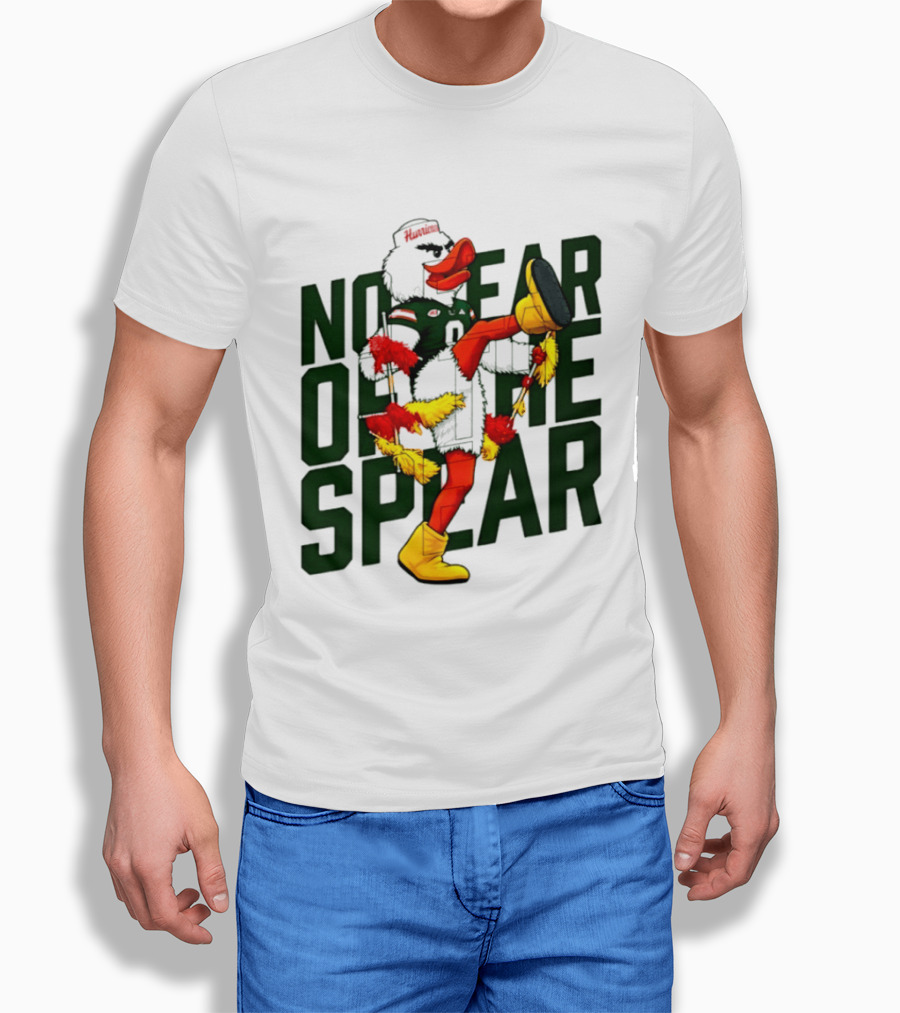 Miami Hurricanes No Fear Of The Spear Ibis Sports Team Rivalry T-Shirt