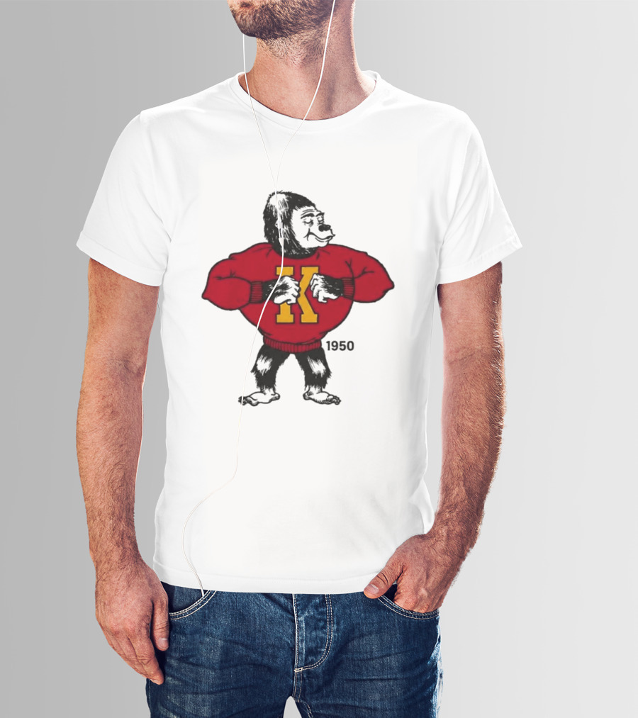 Pitt State Athletics Gorilla 1950 Vintage K Letter Sweater T-Shirt