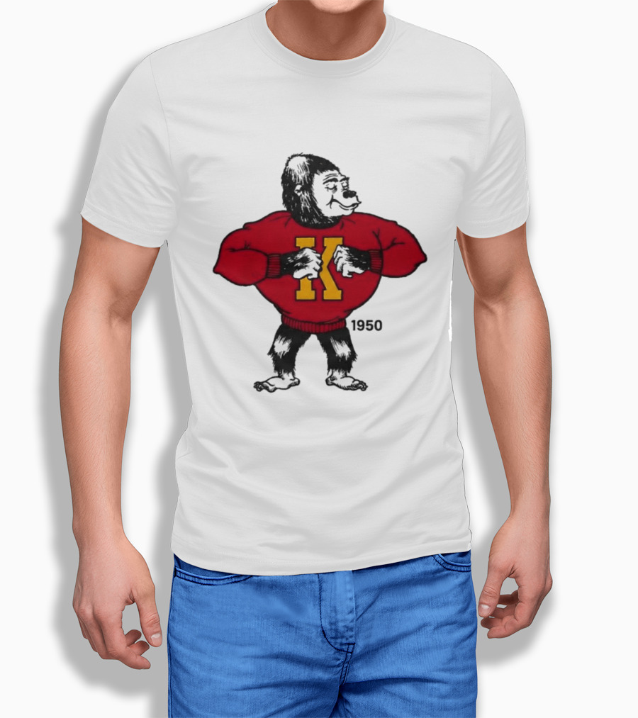Pitt State Athletics Gorilla 1950 Vintage K Letter Sweater T-Shirt