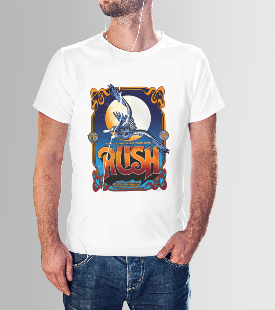 Rush Fifty Something Tour 2026 Owl Moon Climate Pledge Arena October Seattle T-Shirt