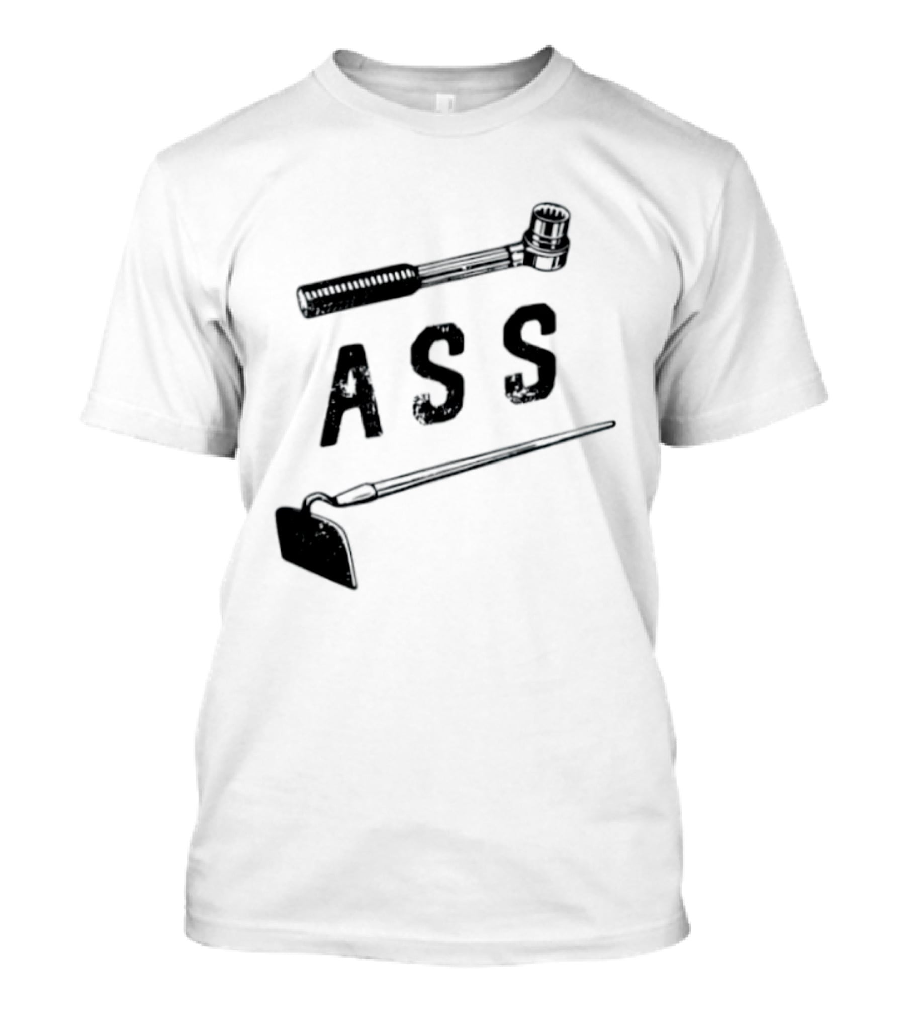 Socket Ass Hoe Tools Pun Mechanic Humor T-Shirt